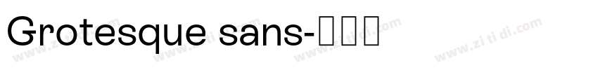 Grotesque sans字体转换